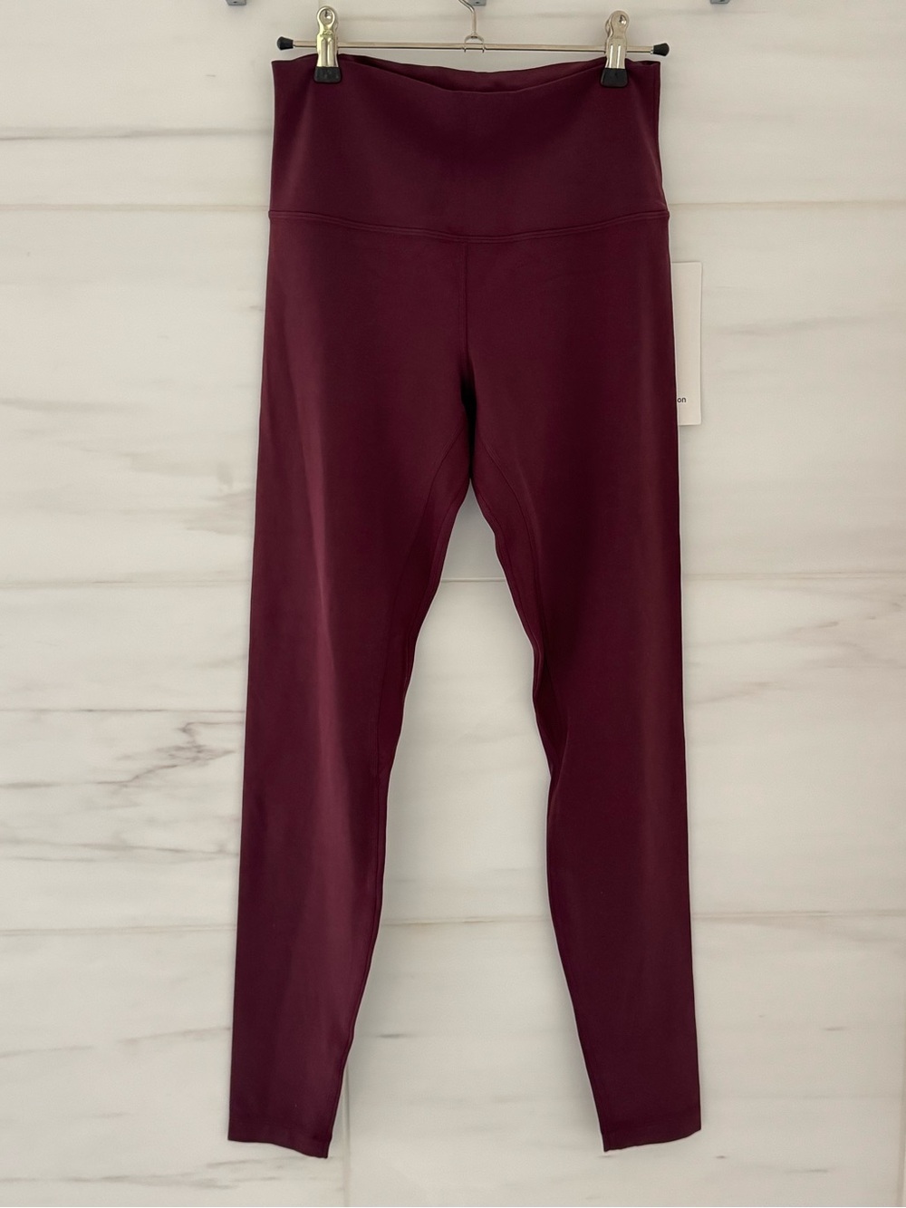 NWT Lululemon Align High-Rise 28” Leggings in Burgundy Red Size 8